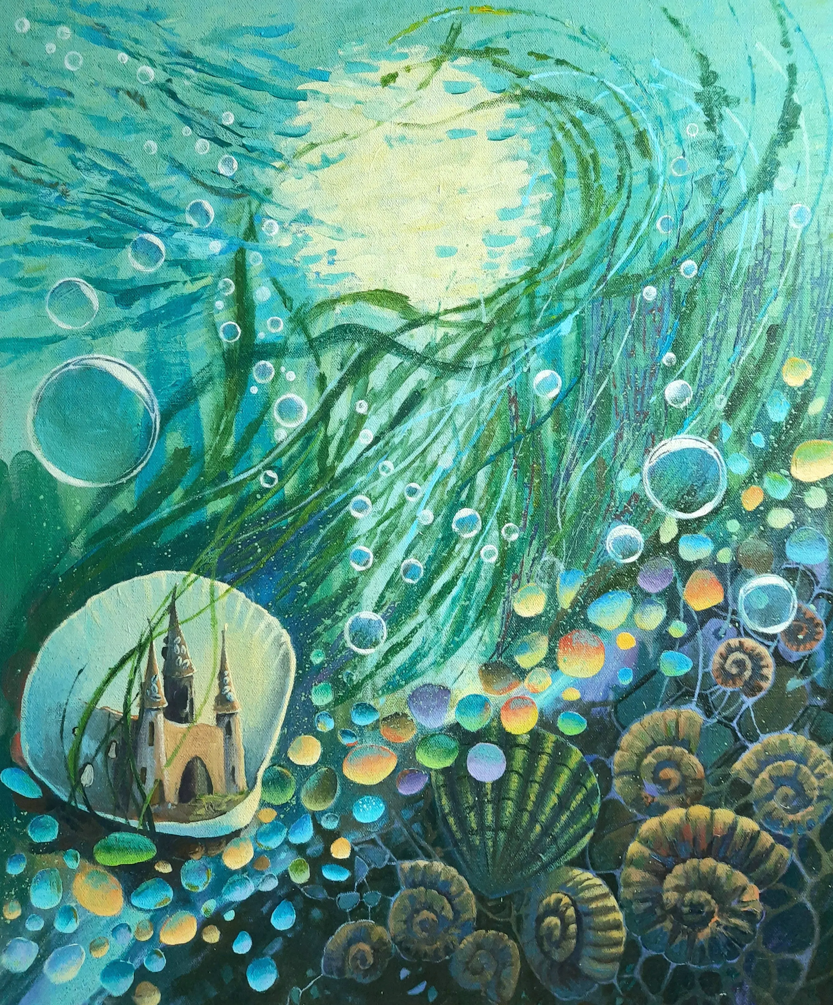 Immersion — acrylic on canvas painting