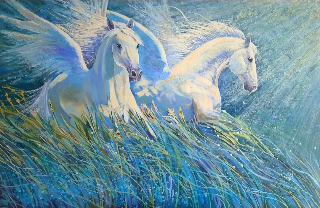 Take to the air — acrylic on canvas painting
