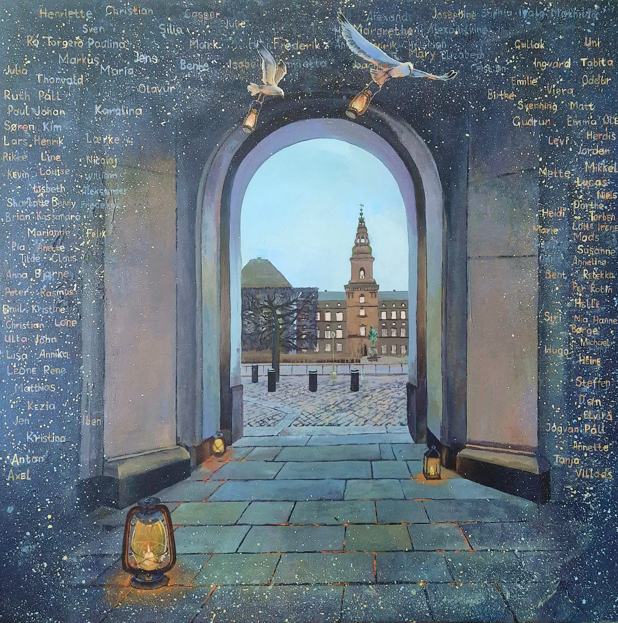 Traveling with Light — acrylic on canvas painting