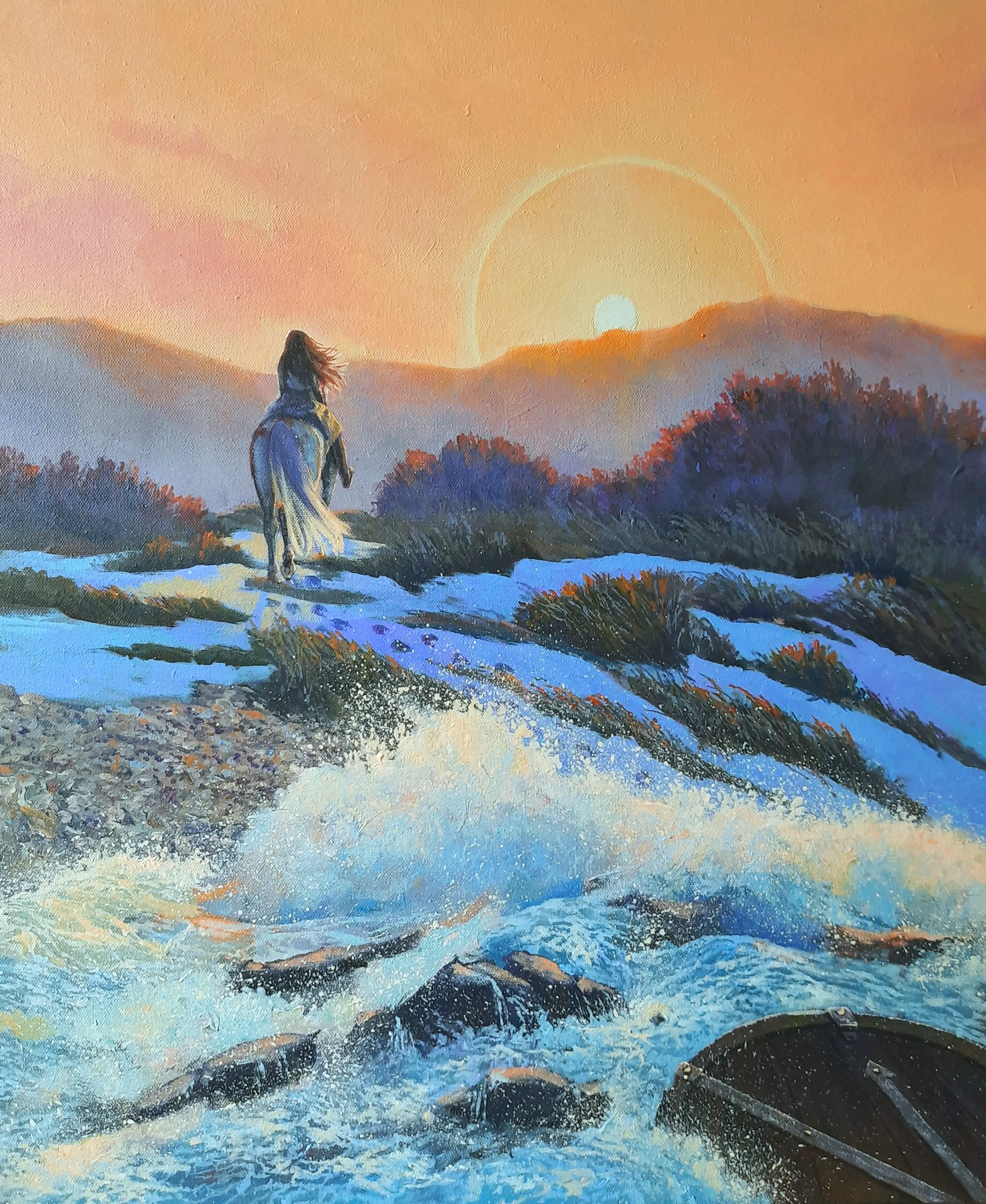 There will be a storm tomorrow — acrylic on canvas painting